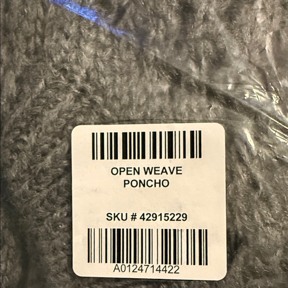 Torrid Charcoal Open Weave Poncho